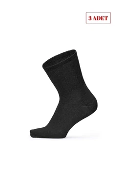 SocksTurca Socksturka 3'lü Kısa Konç Pamuklu Soket Çorap Somon