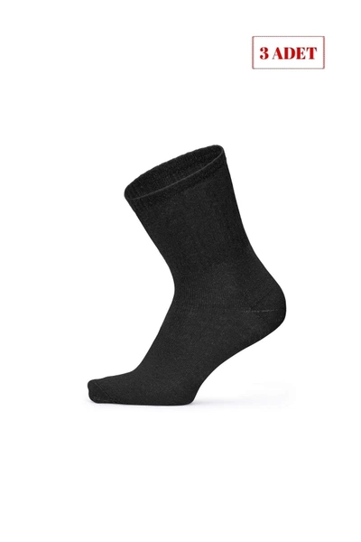 Socksturka 3'lü Kısa Konç Pamuklu Soket Çorap Somon