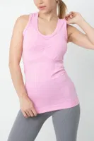 Gym Seamless Dikişsiz T-shirt Miorre 001-001261 Pembe görsel 5