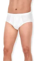 Süprem Erkek Slip Beyaz %100 Pamuk 3'lü Paket Yıldız 03 Beyaz