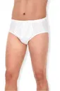 Süprem Erkek Slip Beyaz %100 Pamuk 3'lü Paket Yıldız 03