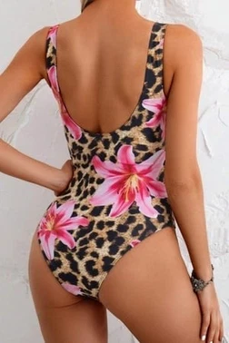 Tek Parça Leopar Baskılı Mayo Bella Notte M-9033 - Alternatif Görünüm