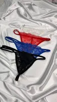 Transparan Dantel Tanga Külot Venlisa V6500 Siyah görsel 9