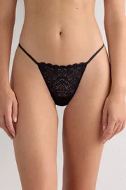 Transparan Dantel Tanga Külot Venlisa V6500