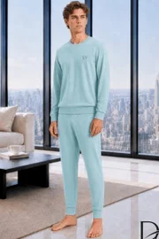 Turkuaz Erkek T-Shirt Pantolon Takımı Doreanse 4627