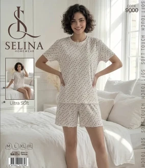 Tekten Ultra Soft Ekru Şortlu Takım Selina 9000