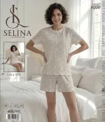Ultra Soft Ekru Şortlu Takım Selina 9000 Görsel