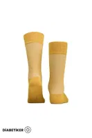 Unisex Diyabetik Bambu Soket Çorap Mısırlı UMDK000021 Hardal görsel 10