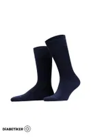 Unisex Diyabetik Bambu Soket Çorap Mısırlı UMDK000021 Lacivert görsel 13