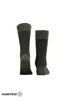Unisex Diyabetik Bambu Soket Çorap Mısırlı UMDK000021 Haki görsel 18