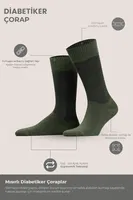 Unisex Diyabetik Bambu Soket Çorap Mısırlı UMDK000021 görsel 23