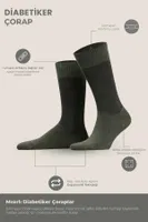 Unisex Diyabetik Bambu Soket Çorap Mısırlı UMDK000021 görsel 19