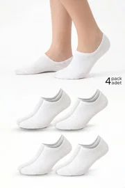Unisex Pamuklu Süper Fit 4 Çift Sneaker Çorap Mısırlı KSNK000025