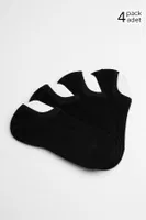 Unisex Pamuklu Süper Fit 4 Çift Sneaker Çorap Mısırlı KSNK000025 görsel 6