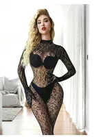 Uzun Kollu Boğazlı Dantel Vücut Çorabı So Beautiful 2426 Siyah