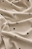 Viskon Dokuma Vizon Fiyonk ve Kalp Desenli Pijama Takımı Bella Notte 61285 Vizon görsel 6