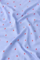 Viskon Mavi Çilek Desenli Uzun Kollu Pijama Takımı Bella Notte 77792 Bebe Mavisi görsel 6