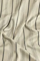 Yeşil Çizgili Viskon Dokuma Düğmeli Kadın Pijama Takımı Bella Notte 61287 Yeşil görsel 6