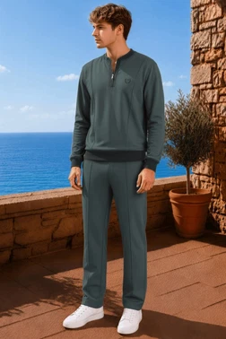 Yeşil Erkek T-Shirt Pantolon Takımı Doreanse 4642