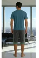 Yeşil Erkek T-Shirt Şort Takım Doreanse 4605 Görsel detay görünüm