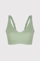 Yeşil Lazer Kesim Dikişsiz Balensiz Sütyen NBB 4868 Yeşil detay görünüm