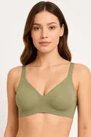 Yeşil Lazer Kesim Dikişsiz Balensiz Sütyen NBB 4868 Yeşil