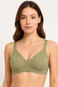 Yeşil Lazer Kesim Dikişsiz Balensiz Sütyen NBB 4868