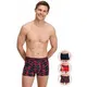 Erkek Kırmızı Lacivert Baskılı Pamuklu 3'lü Boxer Us. POLO Assn. 80582