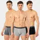 Erkek 3lü Boxer Cacharel 1320/Siyah-Antrasit-Gri