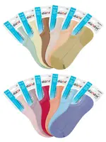 12'li Kadın Pamuklu Sneaker 36-40 Dündar 5572 Asorti farklı açı