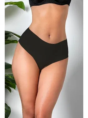 Gallipoli 3'lü Paket Dikişsiz, İz Yapmaz, Lazer Kesim, Yüksek Bel Slip Külot Siyah Gallipoli 21263