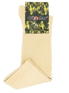 Dündar Çorap 4 Mevsim 12'li Erkek Pamuklu Asker Çorap 40-44 Dündar 9501