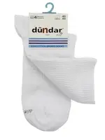 4 Mevsim 12'li Erkek Pamuklu Sports Çorap 40-44 Dündar 4230 Beyaz görsel 4