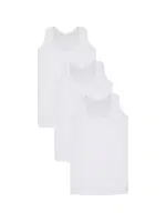 Erkek Çocuk 3'lü Ribana Atlet Akbeniz C006 Beyaz