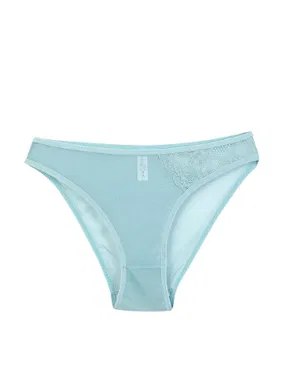 Akbeniz Kadın Mavi Dantel Detaylı Transparan 2'li Slip Akbeniz S0022 - Alternatif Görünüm