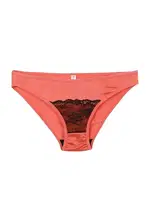 Mercan Rengi Dantel Detaylı 2'li Slip Akbeniz S0010 Mercan detay görünüm