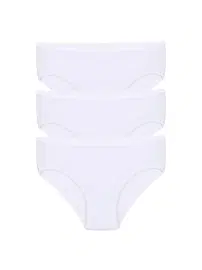 Akbeniz Kız Çocuk 3lü Beyaz Külot Akbeniz C001