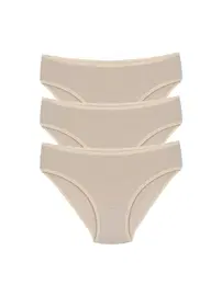 Akbeniz Akbeniz C001 Kız Çocuk 3'lü Sütlü Kahve Külot