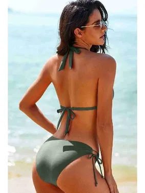 Angelsin Bağlamalı Bikini Üstü Yeşil Angelsin MS43829 - Alternatif Görünüm