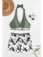 Baskılı Bikini Üstü (Çıkartılabilir Kaplı) Angelsin MS43899 Çok Renkli farklı açı