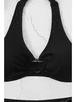 Kalp Aksusuarlı Bikini Takım (Çıkartılabilir Kaplı) Siyah Angelsin MS4131 Siyah görsel 4