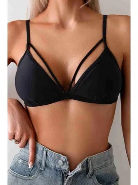 Angelsin Metal Kopçalı Şık Bikini Üstü (Çıkartılabilir Kaplı) Angelsin MS43909