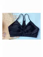 Önden Büzgülü Bikini Üstü Siyah Angelsin MS43309 Siyah Siyah farklı açı