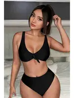 Şık Bikini Üstü (Çıkartılabilir Kaplı) Angelsin MS40979 Siyah