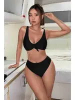 Şık Bikini Üstü (Çıkartılabilir Kaplı) Angelsin MS40979 Siyah görsel 4