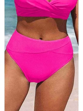 Angelsin Yüksek Bel Bikini Altı Fuşya Angelsin MS42008