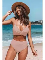 Yüksek Bel Bikini Altı Pembe Angelsin MS42008 Pembe detay görünüm