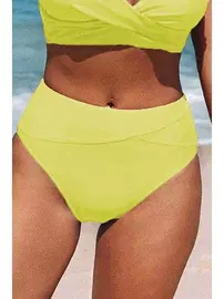 Angelsin Yüksek Bel Bikini Altı Sarı Angelsin MS42008