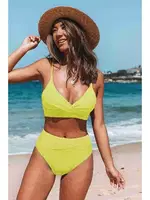 Yüksek Bel Bikini Altı Sarı Angelsin MS42008 Sarı detay görünüm