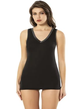 Kota Bambu Süprem Saten Askılı Kadın Atlet 6'lı Kota 6619